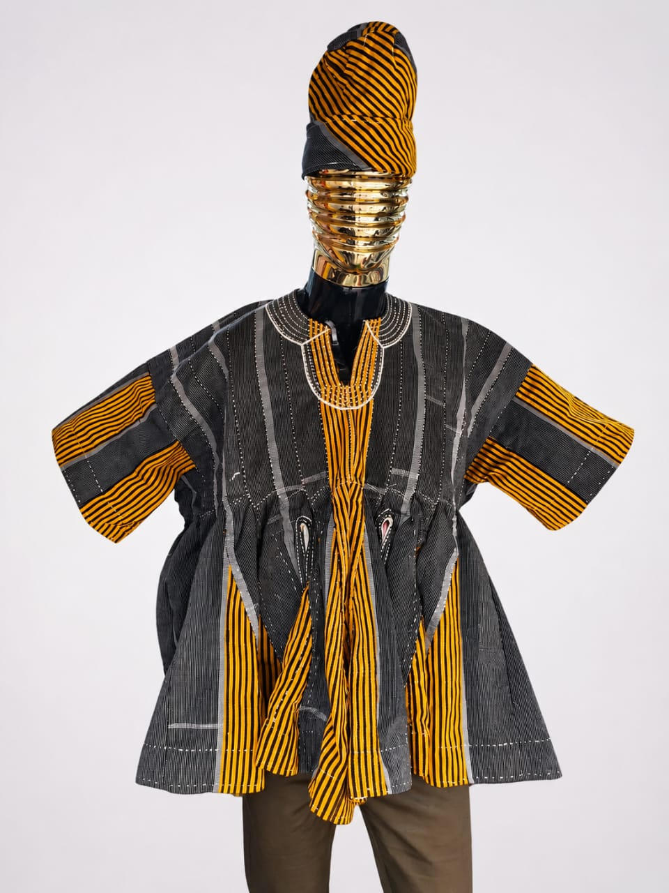 Authentic Men’s Batakari Smock Ghana | Luxury Fugu Wear – Tryahu